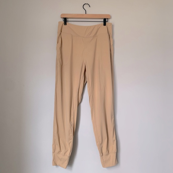 Khaki Cream Joggers Comfortable with Wide Waistband - Picture 2 of 8